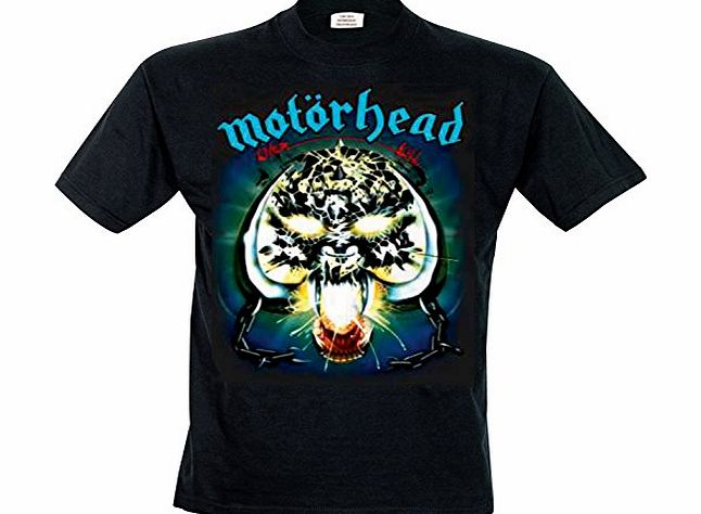 Motorhead Men Overkill Short Sleeve T-Shirt, Black, Small