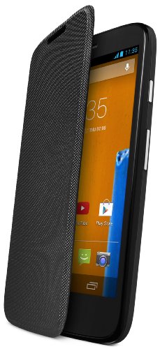 Flip Door Case Cover for Moto G - Black