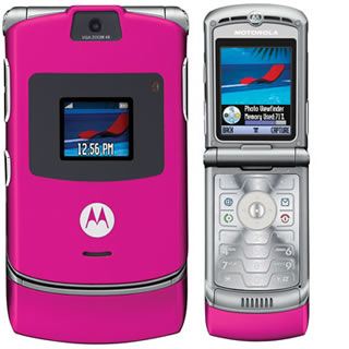 RAZR V3 PINK UNLOCKED DELUXE PACK