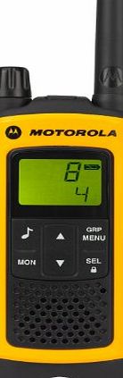 Motorola Talker T80 Extreme PMR446 2-Way Walkie Talkie Radio Twin Pack - Yellow / Black