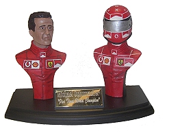 Motorsport Statuettes Michael Schumacher Bust Duo Set