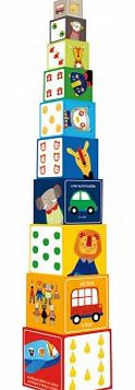 Moulin Roty Popipop stackable cubes `One size