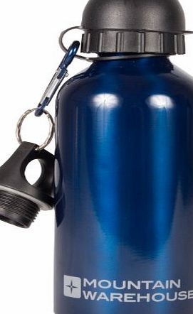 Mountain Warehouse 0.5L 500ml Metallic Water Drinks Drinking Bottle with Spout Cobalt One Size