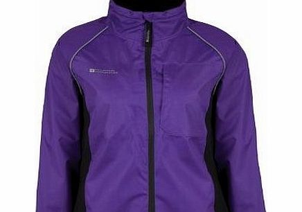 Mountain Warehouse Adrenaline Bike Cycling Bicycle Womens High Visibility Reflective Cycle Jacket Purple 8
