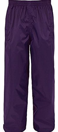 Mountain Warehouse Kids Pakka Waterproof Trousers Purple 7-8 years
