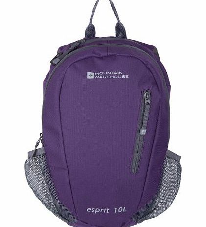 Mountain Warehouse Lightweight Adjustable Esprit 10 Litre Small Rucksack Backpack Bag Sport Pink One Size