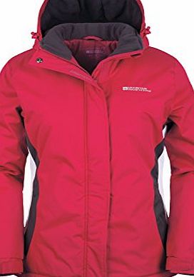 Moon Womens Snowproof Hooded Ski Jacket Bright Pink 18