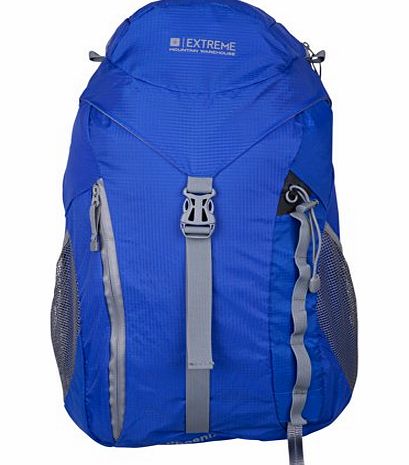Mountain Warehouse Phoenix Extreme 45 Litre Hiking Camping Travel Adjustable Medium Rucksack Blue One Size