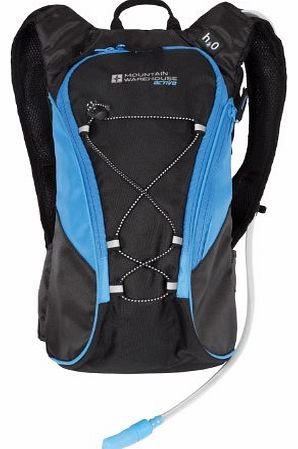 Mountain Warehouse Raid Hydro 5L Hydration Pack Ergonomic Cycling Running Sports Bag Turquoise One Size