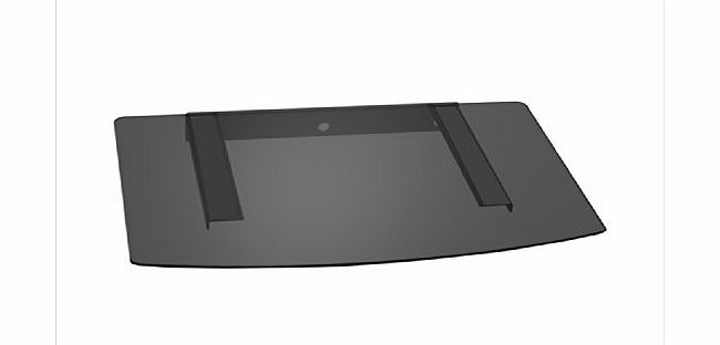 Mountright Black Floating Glass DVD Player/ Projector/ Speaker/SKY Wall Mount 1 Shelf for Audio AV TV