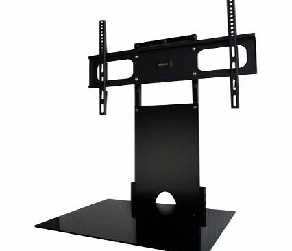 Mountright TV07 Floating Glass Shelf With And TV Wall Bracket For Sky, DVD, XBOX, Playstation