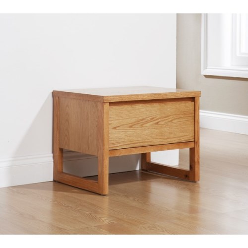 Chloe Solid Oak 1 Drawer Bedside Cabinet