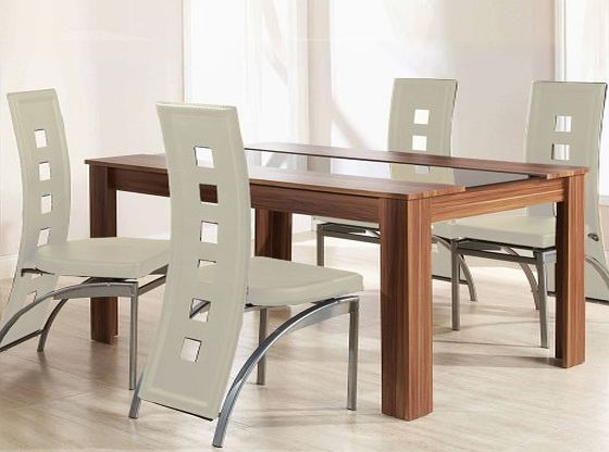 mountrose Hudson Dining Table and 4 Chairs In