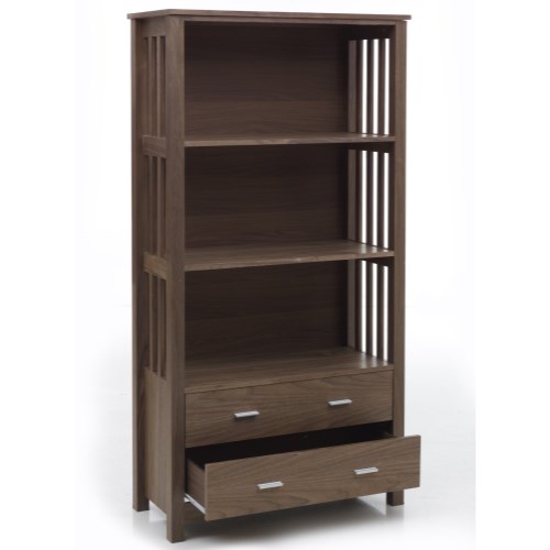 Mountrose Limited Mountrose Ashford 2 Drawer Bookcase In Walnut