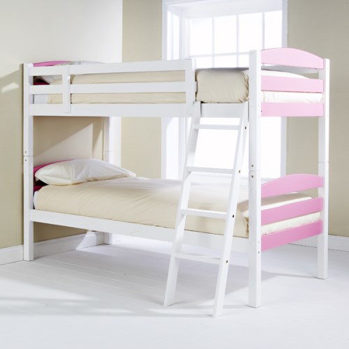 Mountrose Blyton Bunk Bed In Pink and White