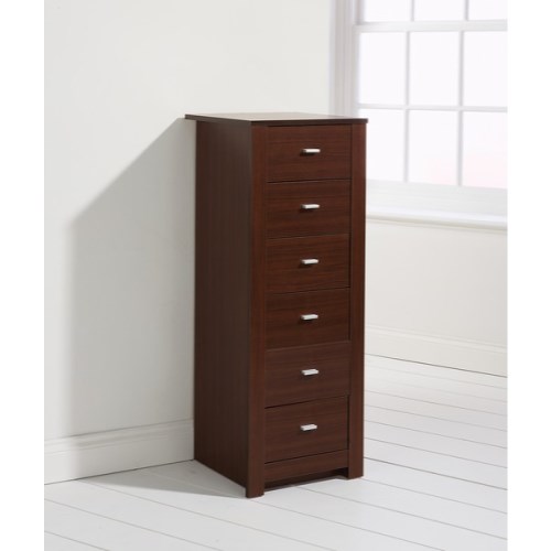 Mountrose Oakdale 6 Drawer Chest in Walnut