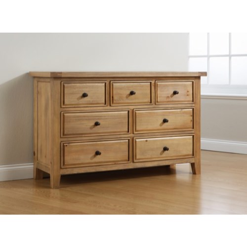 Tuscany Solid Pine 4+3 Drawer Chest