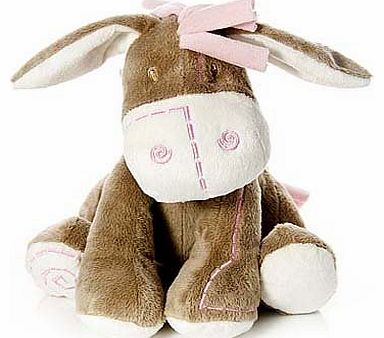 Mousehouse Gifts Soft Pink Nursery Donkey Soft Toy for Baby Girl