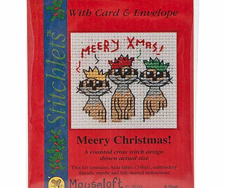 Mouseloft Meery Christmas Cross Stitch Kit with