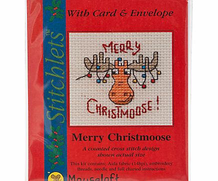 Mouseloft Merry Christmoose Cross Stitch Kit