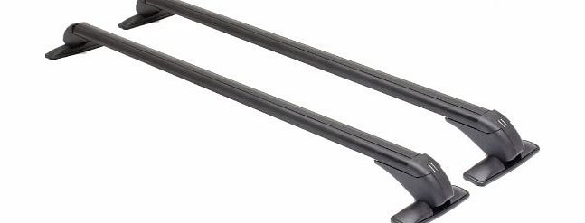 MovingParts Black Universal Locking Car Roof Bars for Cars Without Roof Rails