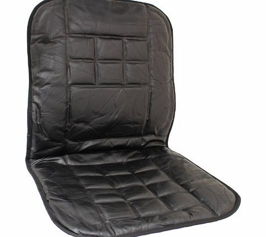 MovingParts Genuine Leather Orthopaedic Front Car Seat Cushion