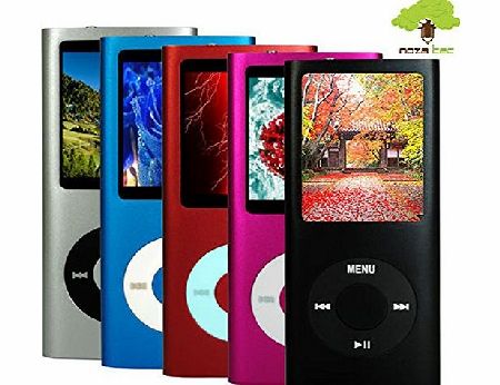 8GB MP4 PLAYER NANO STYLE 4TH GENERATION MP3 PLAYER with FM RADIO and FULL COLOUR LCD SCREEN & 30 PIN IPOD DOCK CONNECTOR - 5 colours (NOT an Ipod Nano)
