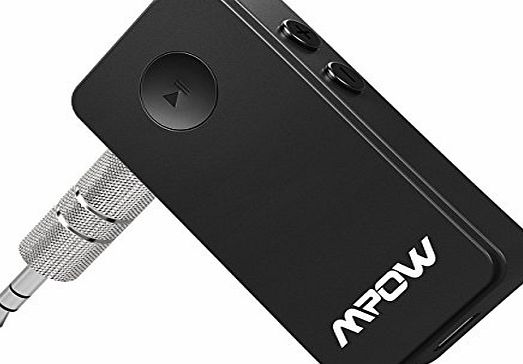 Mpow Portable Bluetooth 3.0 Audio Music Streaming Receiver Adapter with Hands Free Calling and 3.5 Mm Stereo Output