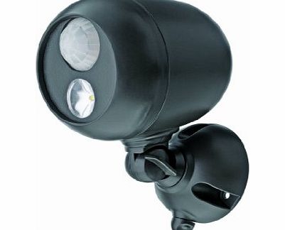Mr Beams MB360 Wireless LED Spotlight with Motion Sensor and Photocell - Weatherproof - Battery Operated - 140 Lumens, Dark Brown