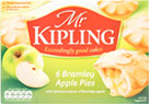 Mr Kipling Bramley Apple Pies (6) On Offer