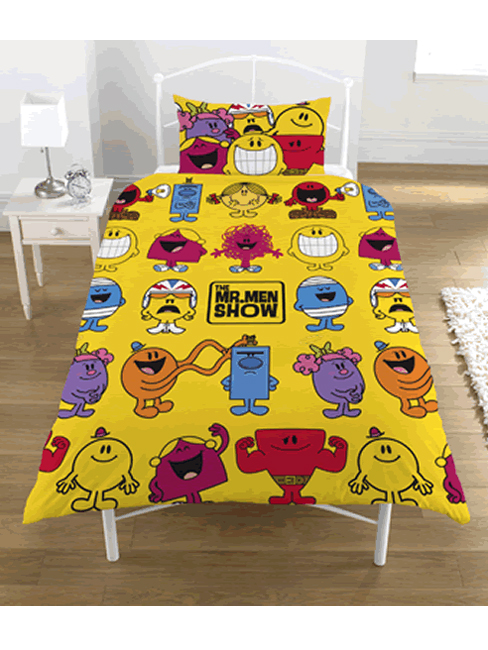 Mr Men Duvet Cover and Pillowcase - Great Low