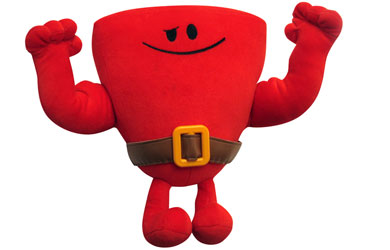 mr men Large Plush - Mr Strong