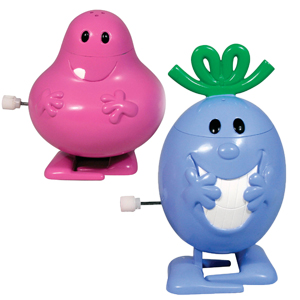 MR MEN Wind Up Salt and Pepper Shakers