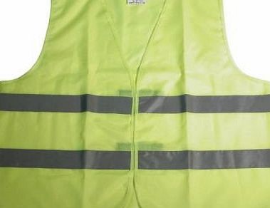 MS YELLOW HIGH VISIBILITY/HI-VIS SAFETY JACKET WITH REFLECTIVE STRIPES XL SIZE