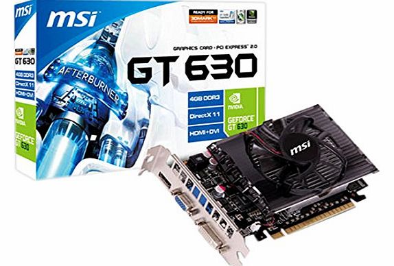 MSI GeForce GT630 Nvidia Graphics Card (4GB, PCI-E 2.0 x16)