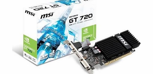 MSI Nvidia Gt720 Passive Graphics Card (1GB, 64 Bit, DDR5, PCI-E)