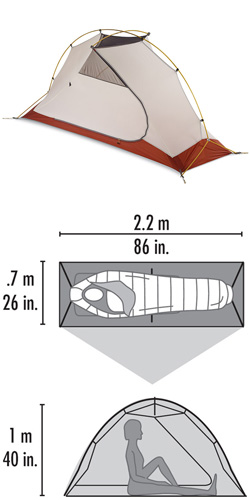 MSR HUBBA HP TENT - GREEN