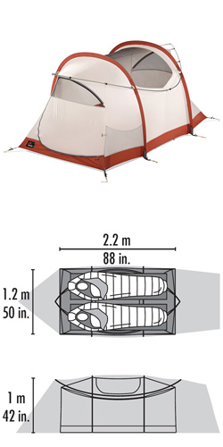 MSR MO ROOM 2P TENT - GREEN