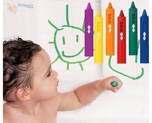 Baby Toddler Washable Bath Crayons Bathtime Fun Play Educational Toy