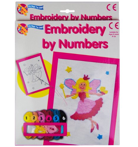 MTS Embroidery by Numbers Cross Stitch Sewing Art Set Childrens Kids Craft Kit (Princess)