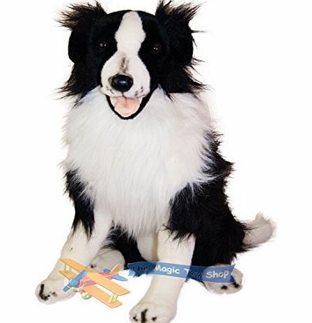 MTS Large Standing Border Collie Puppy Sheep Dog Lassie Soft Plush Cuddly Toy