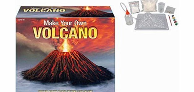 MTS Make Your Own Erupting Volcano Set Educational Playset Science Model Kit Toy