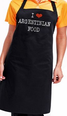Mucky Paw Store I Love Argentinian Food Apron - Cuisine of Argentina - fantastic foodie gourmet gift with wrapping and gift message service available