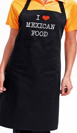 Mucky Paw Store I Love Mexican Food Apron - Cuisine of Mexico - fantastic foodie gourmet gift with wrapping and gift message service available