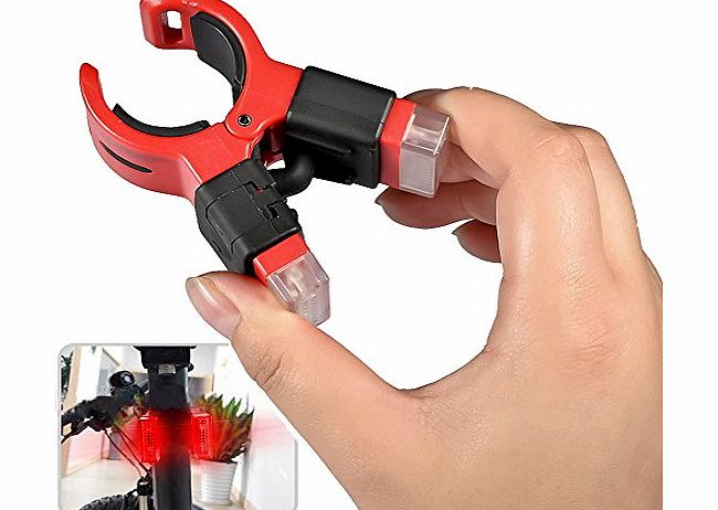 Mudder Mt-ct09 Easy-to-use Clip Design USB Rechargeable LED Bicycle Bike Cycling Light Tail Rear Light Safety, No Tool Needed