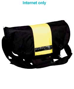 Muddyfox Black and Yellow Courier Bag