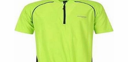 Muddyfox Short Sleeved Cycling Jersey Mens Green/Black Small