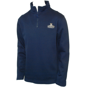 Mudskipper Mens Mudskipper Classic Print 1/4 Zip Sweat. Navy