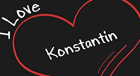 Multifanshop Mouse Mat Modern I Love Konstantin Black