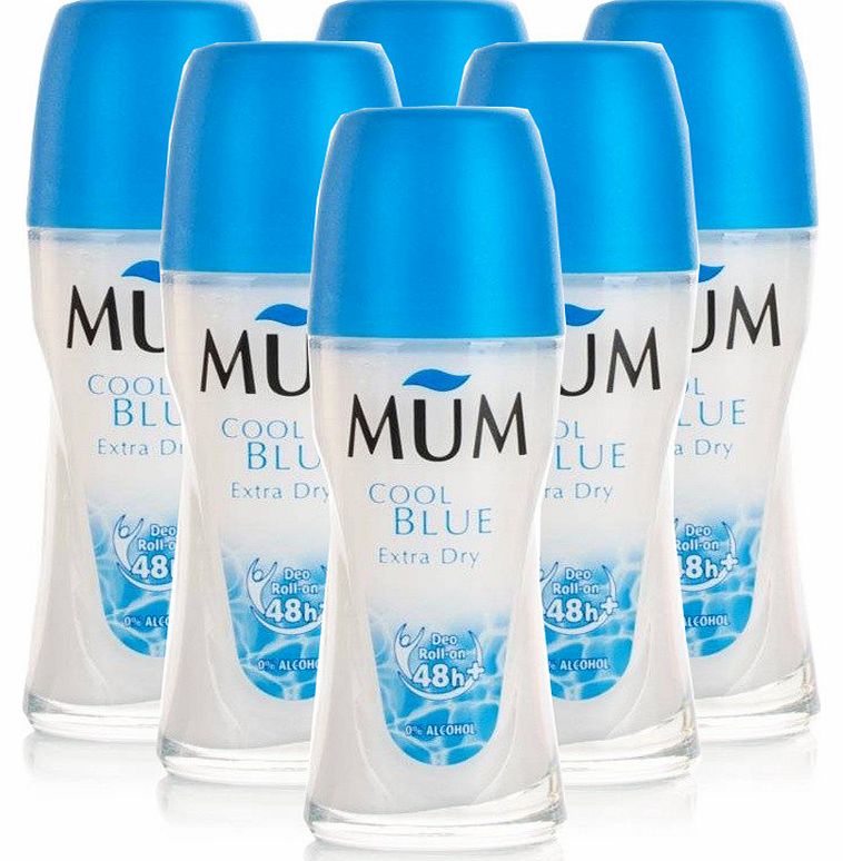 Mum Roll-On Deodorant Cool Blue Extra Dry 12 Pack